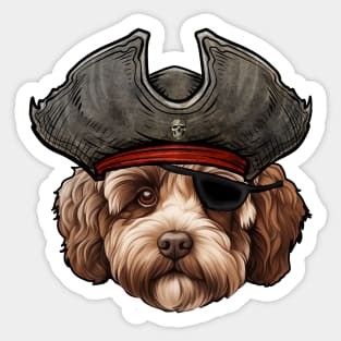 Funny Pirate Lagotto Romagnolo Dog Sticker